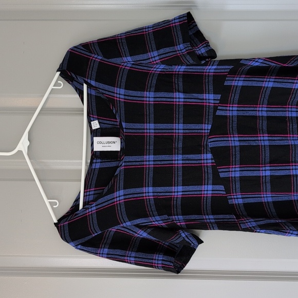 ASOS Collusion Plaid Dress - Picture 7 of 11